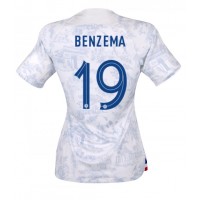 Dres Francuska Karim Benzema #19 Gostujuci za Žensko SP 2022 Kratak Rukav